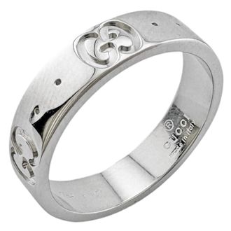 Gucci White Gold White Gold (18K) Band Ring (Pre-Owned)