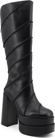 Zigi Soho Albania Platform Waterproof Boot in Black Light at Nordstrom, Size 10