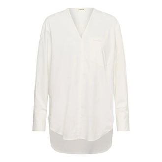 Soaked In Luxury SLNoelle V-Neck Blouse - Dames - Blouses & Shirts - Wit - Maat: XS