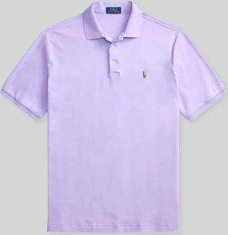 Polo Ralph Lauren Regular Fit Poloshirt aus reiner Baumwolle in Violett, Gr&ouml;&szlig;e XXL