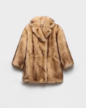 Prada Shearling Caban Jacket