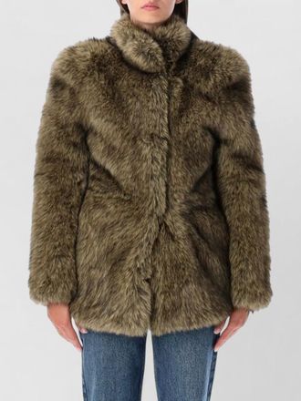 Frankie Shop faux fur cinched jacket