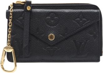 Louis Vuitton Black Leather Coin Purse/Coin Case (Pre-Owned)