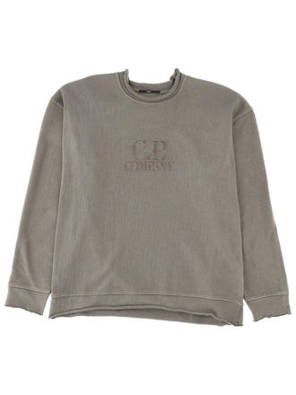 C.P. Company Sweatshirt mit gepr&auml;gtem Logo