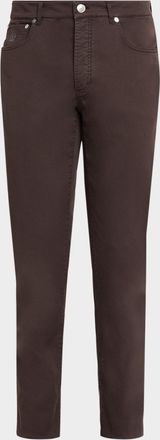 Brunello Cucinelli Mens Italian-Fit Denim Five-Pocket Pants