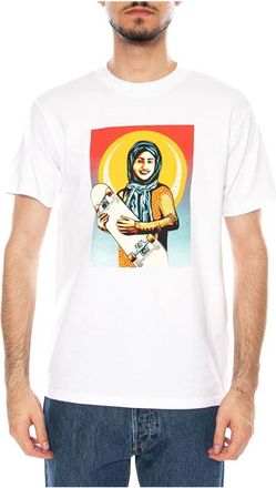 Obey Skateistan Tee - Heren - T-shirts - Wit - XL - Katoen - Tops