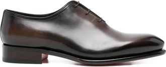 Santoni Oxford - Heren - Nette schoenen - Bruin - 42 EU - Leer - Schoenen