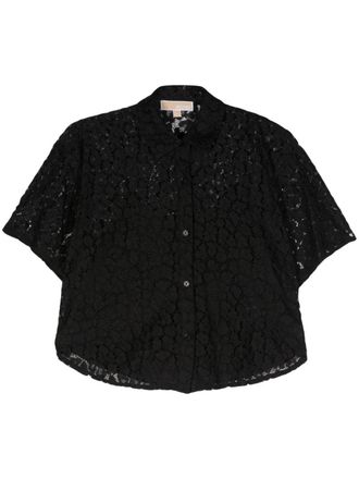 Michael Michael Kors Camicia in pizzo a corda - Nero