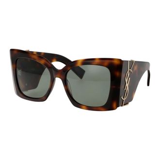 Saint Laurent SL M119 Blaze - Dames - Accessoires - Bruin - Maat: 54 MM Nylon