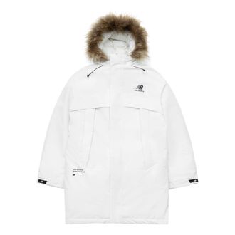 New Balance Long Puff Down Jacket Asia Sizing White 5PC44303-IV