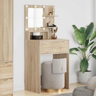 vidaXL Vidaxl Tavoli Da Trucco Per Camera Da Letto Rovere Sonoma