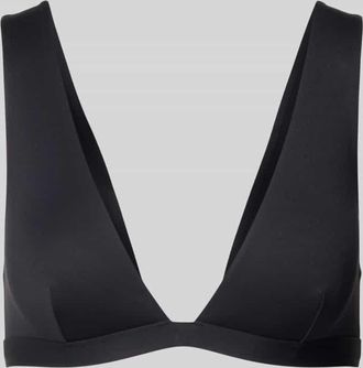 MC2 Saint Barth Slim Fit Bikini-Oberteil mit V-Ausschnitt Modell Ofelia in Black, Gr&ouml;&szlig;e XL