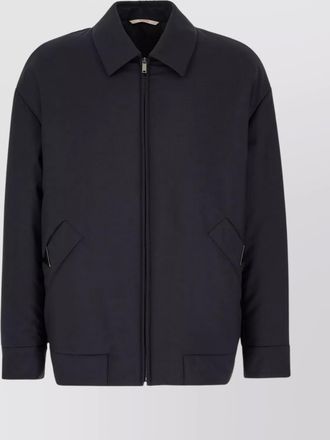 Valentino Garavani wool blend padded jacket with metallic detail