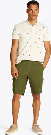 Tommy Hilfiger Mens Harlem 1985 Cargo Shorts in Dark Green Cotton - Size 32 (Waist)