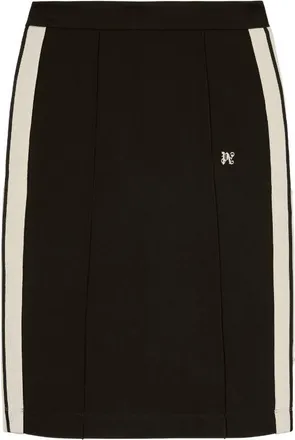 Palm Angels Gonna longuette con monogramma Palm Angels