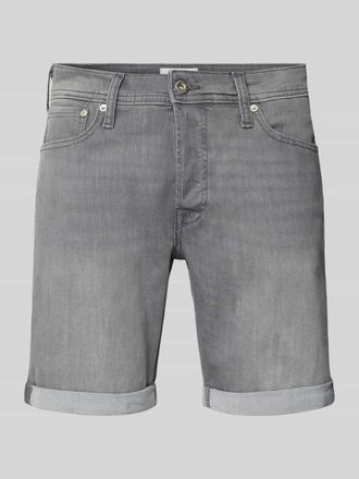 Jack & Jones Jack & Jones Regular Fit Jeansshorts im 5-Pocket-Design Modell RICK in Hellgrau, Gr&ouml;&szlig;e S
