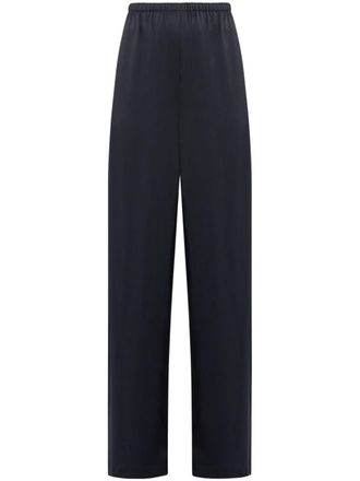 Ferragamo high-waist straight trousers - women - Fabric - 42 - Black