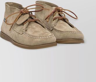 Sebago suede stitched ankle boots