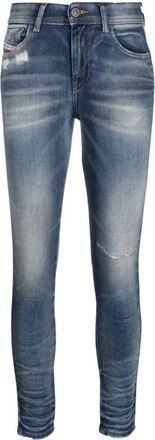 Diesel 2017 Slandy skinny jeans - women - Cotton/Elastomultiester/Elastane - 25/32 - Blue