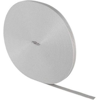 Schellenberg 11431 Cintino per tapparelle avvolgibili 18 mm x 50 m - sistema Maxi, cinghia tapparella grigio