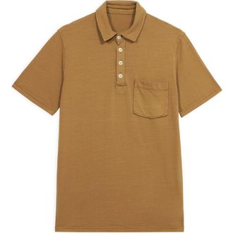 Fortela Maverick Short Sleeve Polo in Camel at Nordstrom, Size Xx-Large Eu