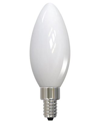 Bulbrite Pack Of 4-4.5 Watt Dimmable Milky Filament B11 Candelabra (E12) Led Bulb