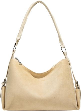 Generic PU Leather Frosted Shoulder Bag All-Match Underarm Bag Commute Handbag (Beige)