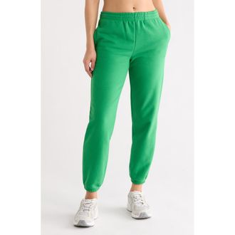 Beyond Yoga On the Go Cotton Blend Joggers in Home Court Green at Nordstrom Rack, Size X-Small
