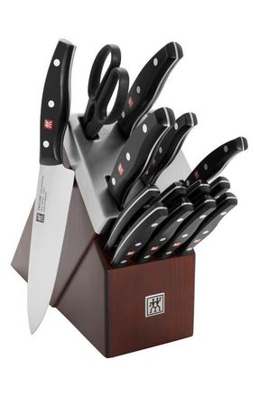 Zwilling Twin Signature 15-Piece Knife Block Set in Brown at Nordstrom
