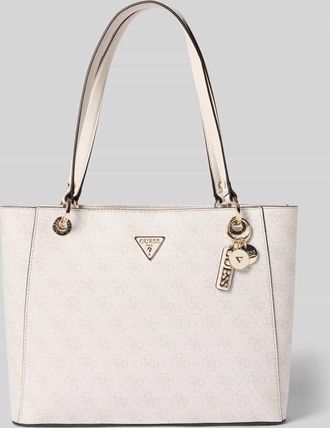Guess Handtasche mit Label-Applikation Modell NOELLE II in Offwhite, Gr&ouml;&szlig;e 1