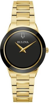 Bulova Bracelet Watch, 32mm in Gold/Black at Nordstrom Rack