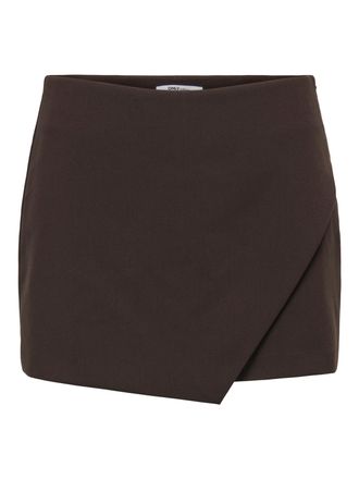 Only Hosenrock ONLY ONLMIST-YASMINE WRAP SKORT TLR NOOS, Damen, Gr. 34, chocolate torte, Web, Obermaterial: 72% Polyester, 22% Viskose, 6% Elasthan, unifar