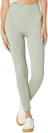 Madewell Womens Madewell MWL Leggings Green Stretch Seamless Skinny Leg Yoga JDM907