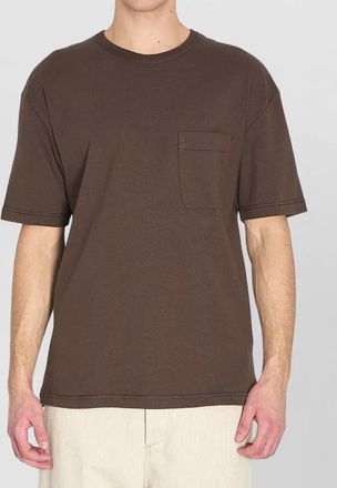 Christophe Lemaire boxy fit jersey t shirt chest pocket