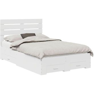 vidaXL Bed Frame with Drawer with Headboard Manual Engineered Wood vidaXL