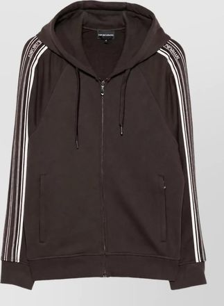 Emporio Armani cotton logo hoodie