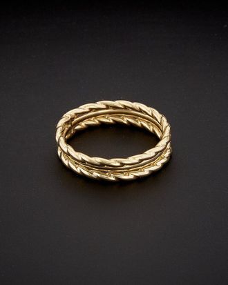 Italian Gold, Inc 14K Italian Gold Twisted Triple Ring