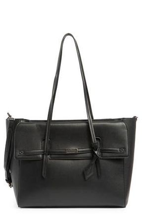 Steve Madden Reyden Belted Tote Bag in Black at Nordstrom Rack