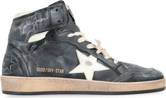 Golden Goose Sneakers, male, Black, Size: 10 US Sky-Star High-Top Sneakers