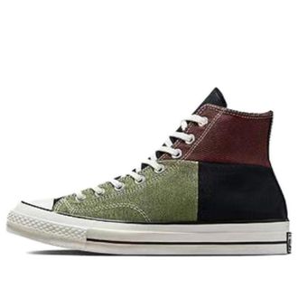 Converse Chuck 70 High Crafted Patchwork - Trolled Green Earth Brown A04509C