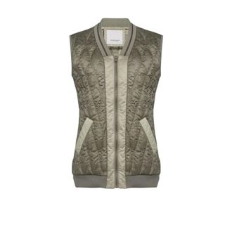 Pinko Pinko, Jassen, Dames, Beige, S, Polyester, Leuk Gewatteerd Jasje