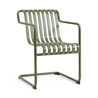HAY Palissade Cantilever Dining Armlehnenstuhl, olive