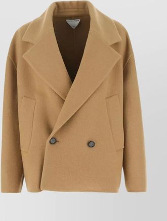 Bottega Veneta notch lapel cashmere coat