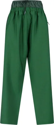 Lacoste Green Straight-Leg Layered Sport Logo Trousers