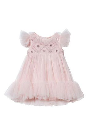 Tutu Du Monde Bebe Penelope Tulle Dress in Porcelain Pink at Nordstrom, Size 3-6M