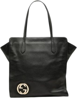 Gucci Pre-owned Leather gucci-bags - Dames - Vintage Shopper - Zwart - ONE Size - Vintage