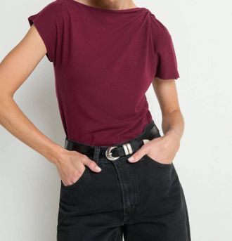 Nation Ltd Rosie Knot Top In Port