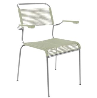 Schubiger M&ouml;bel Spaghetti-Stuhl S&auml;ntis mit Armlehnen