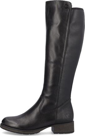 Rieker Z9591-01 Womens Leather Knee-High Boots Black - Size UK 3.5