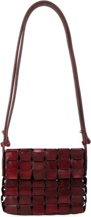Dragon Diffusion Tassen, Dames, Rood, ONE Size, Leren Pochette Tas in Bordeaux
